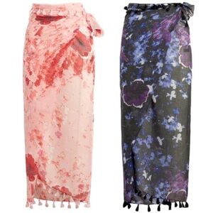 PETER SOM  Dream Floral Sarong (Scarf, CoverUp) NWT